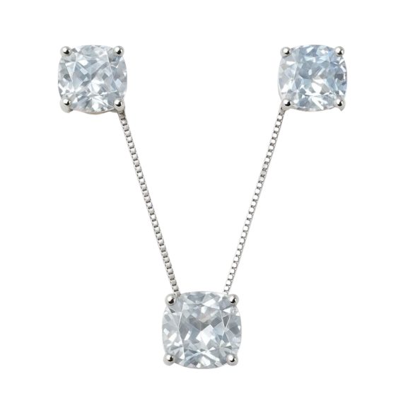 Conjunto Ponto de Luz Delicado Prata925