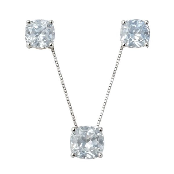 Conjunto Ponto de Luz Delicado Prata925