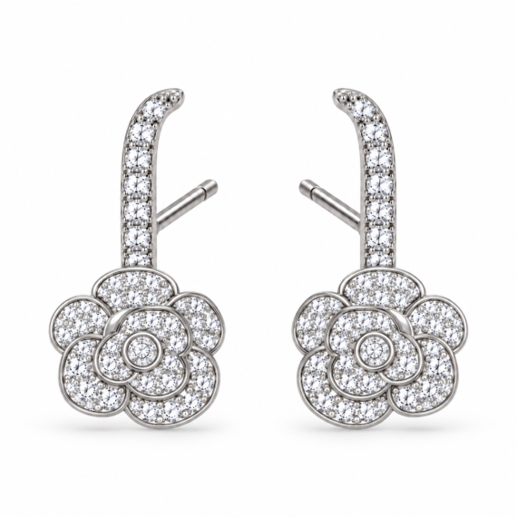 Brinco Rosa Ear Hook