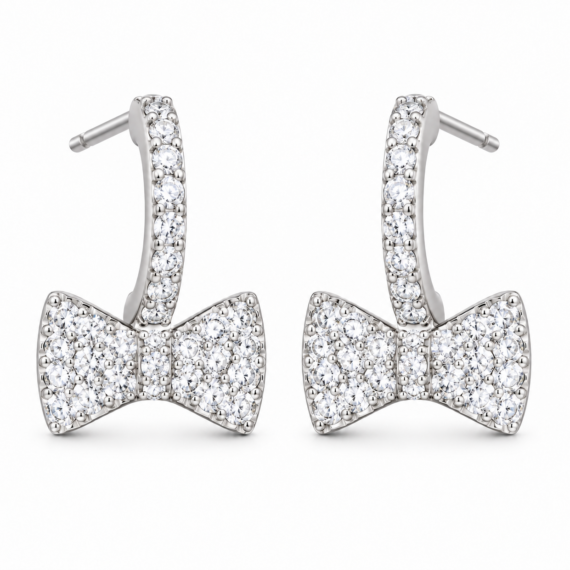 Brinco Lacinho Ear Hook  Prata 925