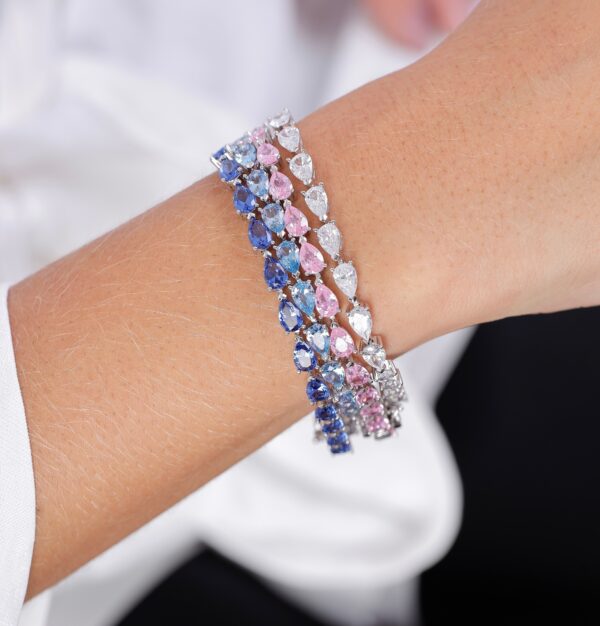 Pulseira Riviera Gotas Tanzanita Light Joias - Imagem 2