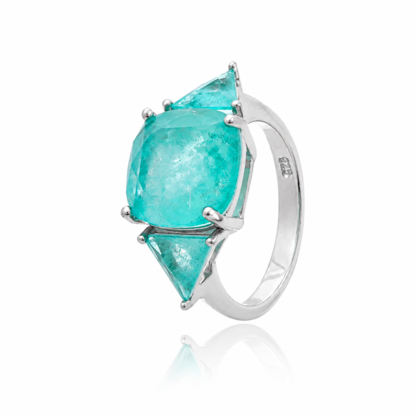 Anel Three Stones Colombiana