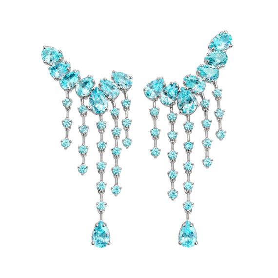 Brinco Ear Cuff Layla Agua Marinha Prata925