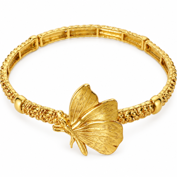 Bracelete Slim Borboleta Dourado