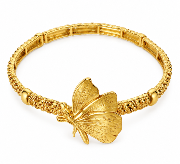 Bracelete Slim Borboleta Dourado