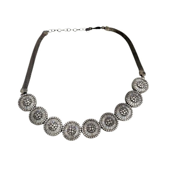 Choker Pizza Cravejado Negro