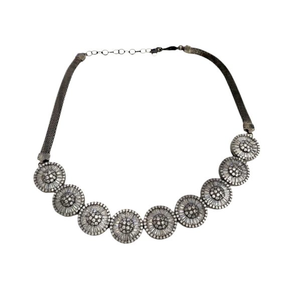 Choker Pizza Cravejado Negro