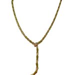 Colar Luxo Snake Ouro e Zircônias Prata 925
