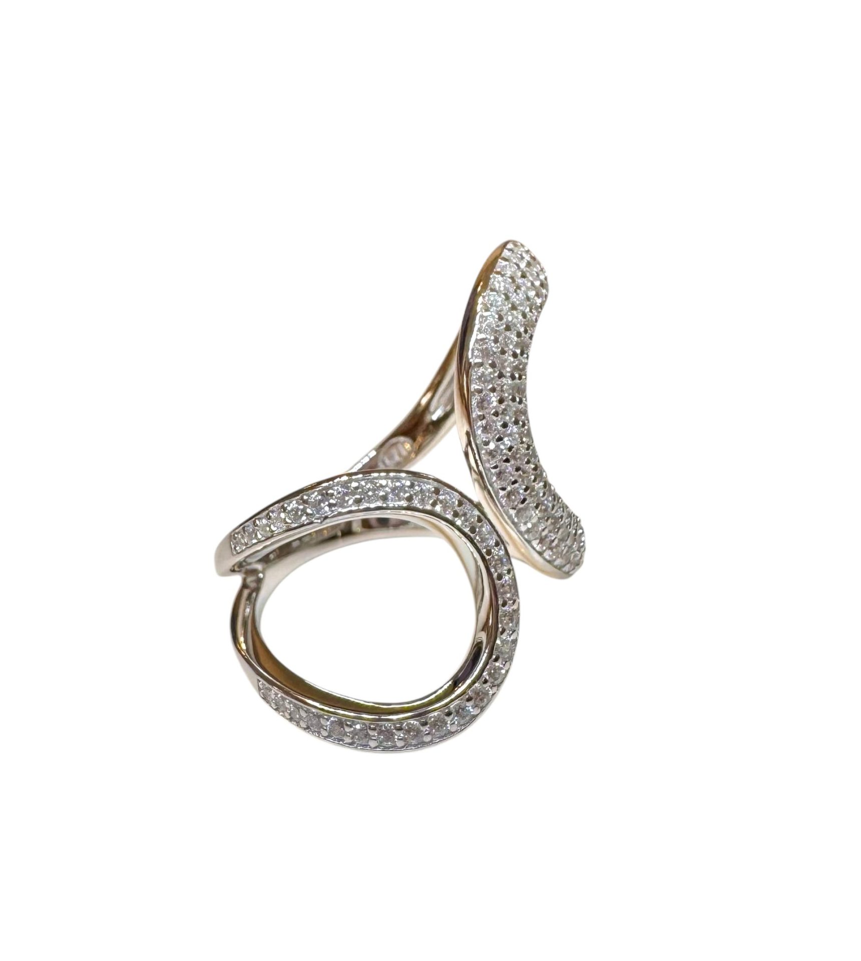 Anel Double Curved Prata - Imagem 4