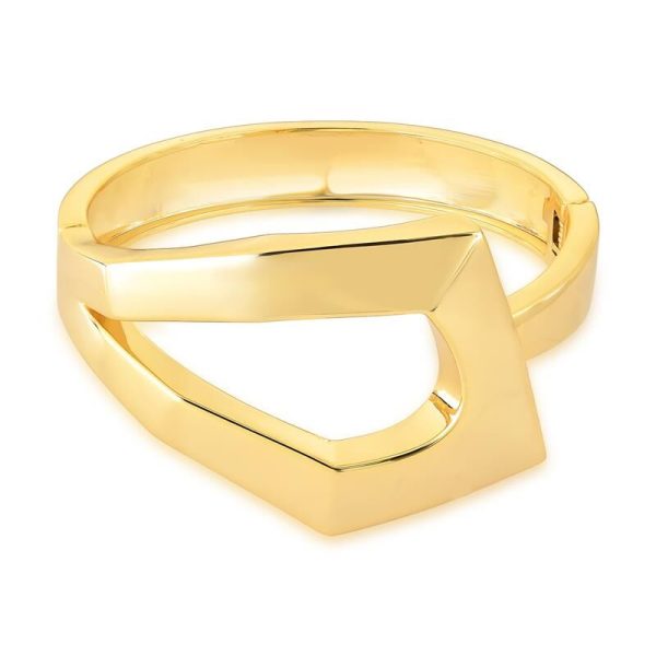 Bracelete  Geometric Liso Gold