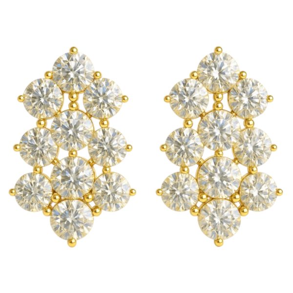 Brinco Theodora Ouro Prata 925