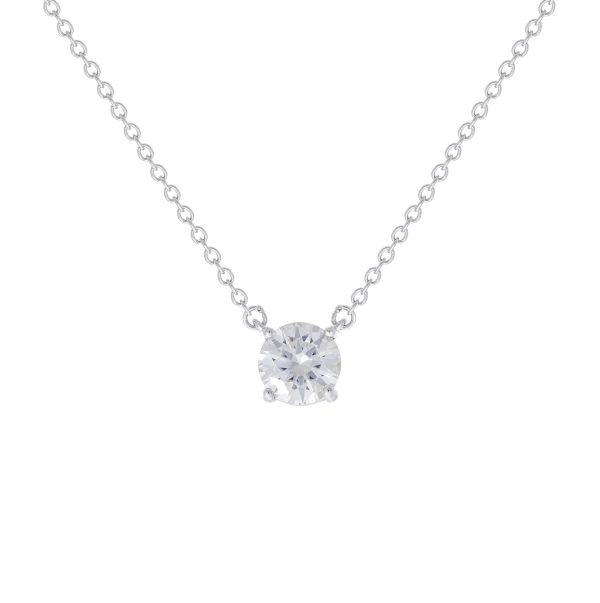Colar Solitário Moissanite