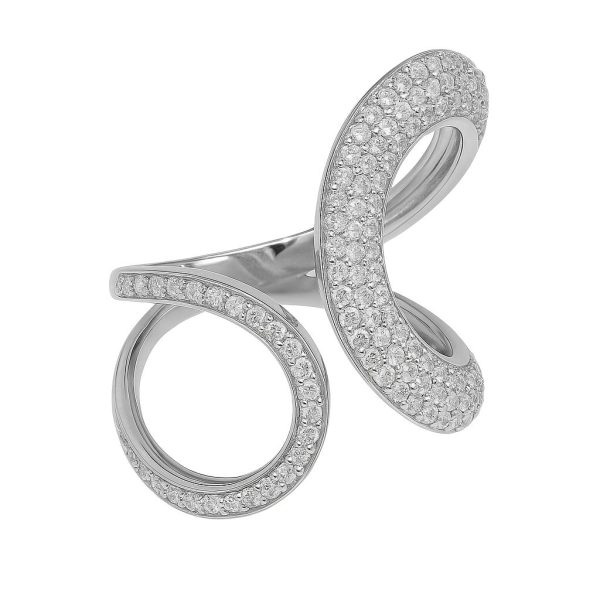 Anel Double Curved Prata