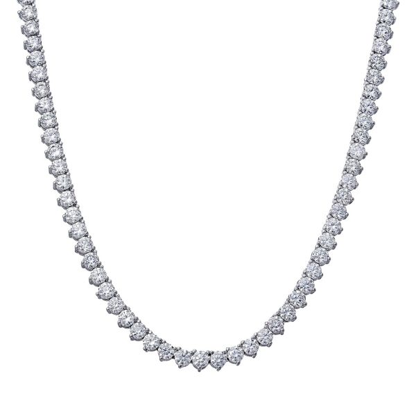 Colar Riviera 3 Garras Longo Zircônias