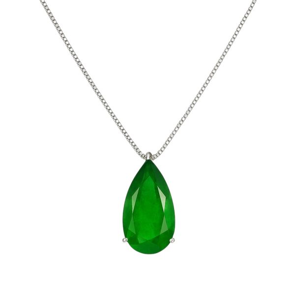 Colar Gota G Esmeralda Fusion Prata 925