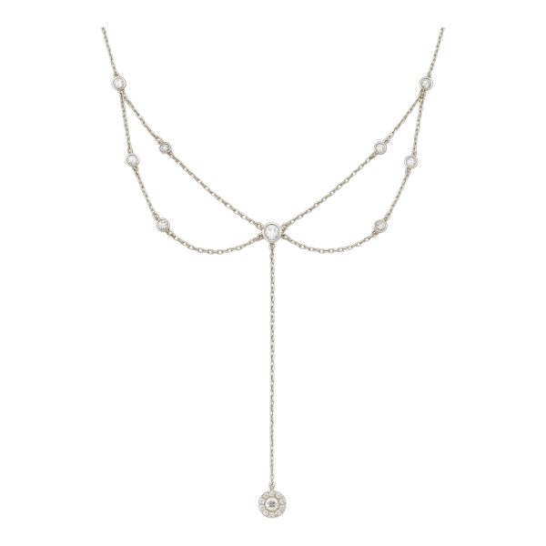 Colar Choker Gravatinha Ponto Prata 925