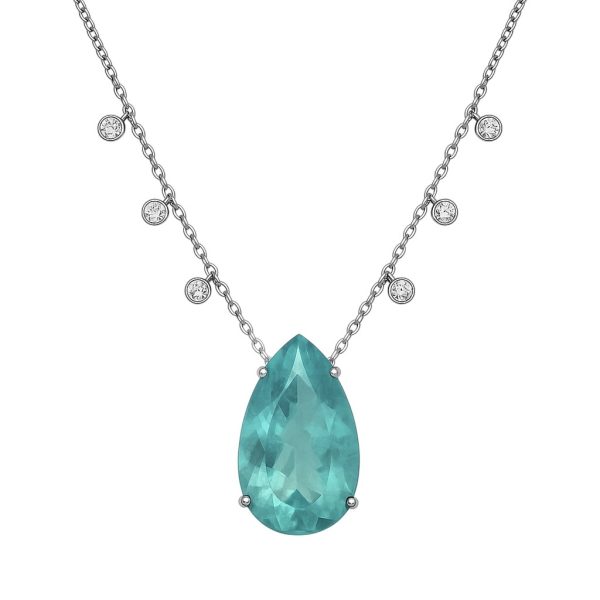 Colar Gota Turmalina Fusion Prata 925
