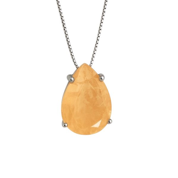 Colar Gota Morganita Fusion Prata 925