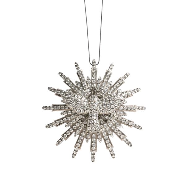Colar Mandala Pomba Zircônias Brancas Prata 925