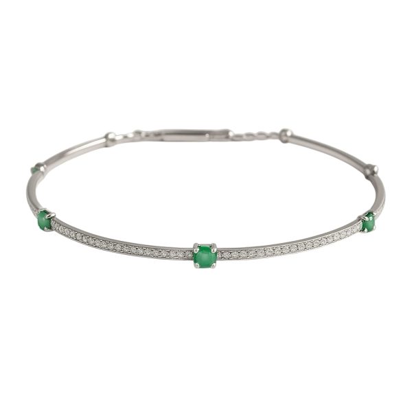Choker Delicada Flexível Turmalina Verde Joias