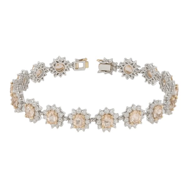 Pulseira Flores Miolo Morganita Joias