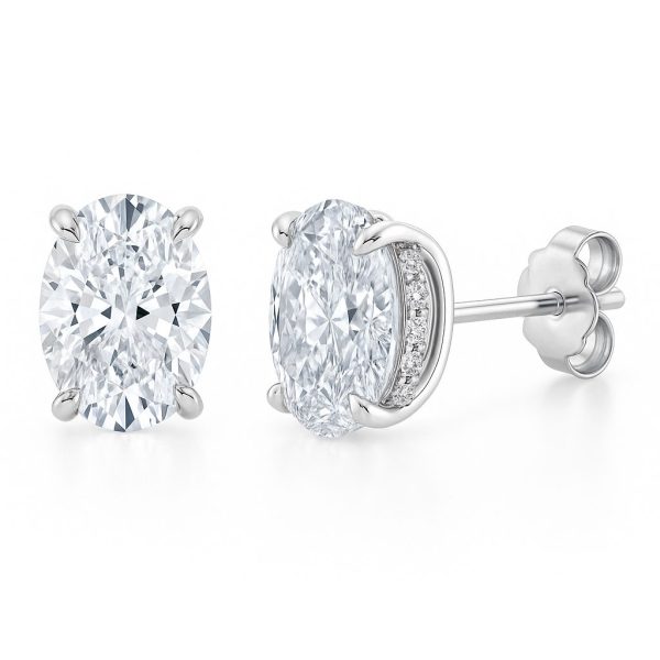 Brinco Oval Moissanite - Imagem 3