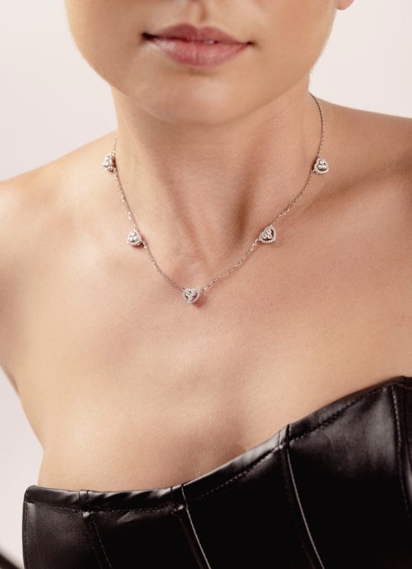 Conjunto Cinco Corações Moissanite - Imagem 3