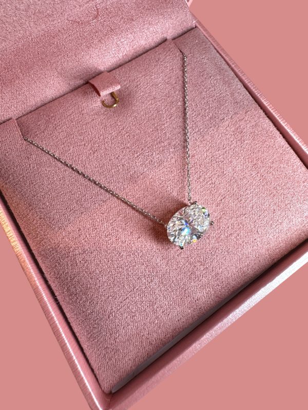 Colar Oval Moissanite - Imagem 2
