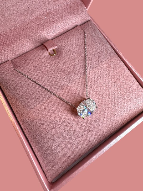 Colar Oval Moissanite - Imagem 4