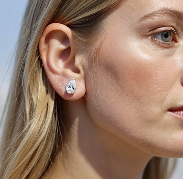 Brinco Gota Moissanite - Imagem 2
