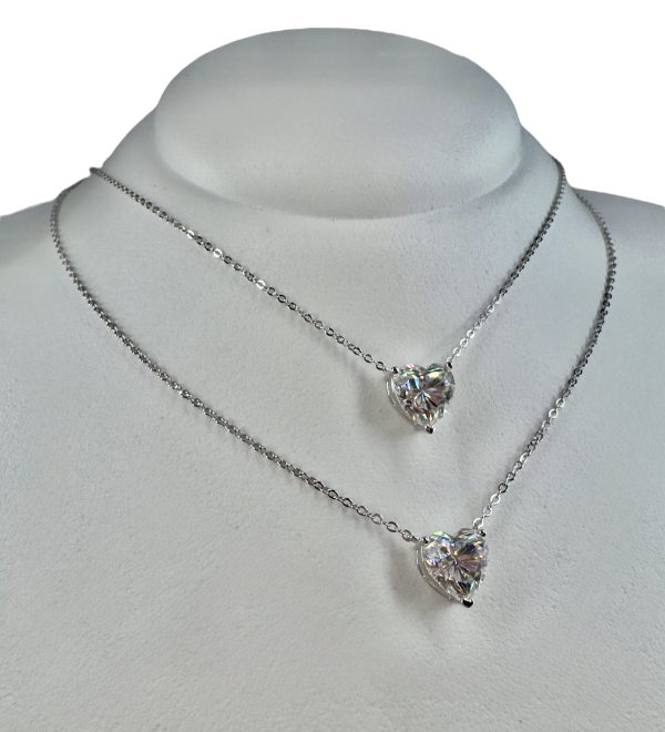 Colar Coração Moissanite - Imagem 5