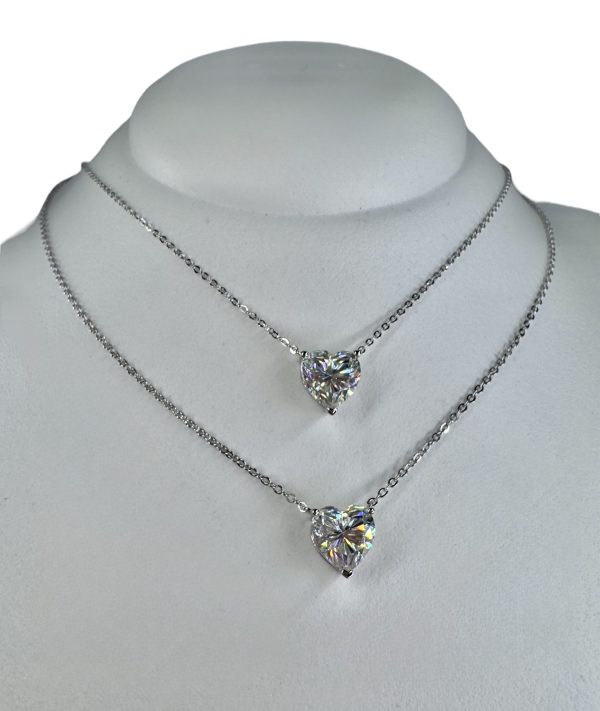 Colar Coração Moissanite - Imagem 8