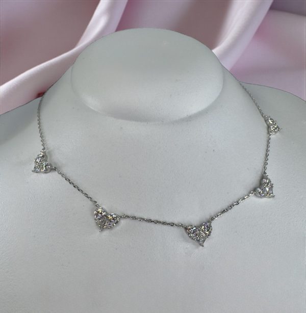 Conjunto Corações Ilusion Moissanite - Imagem 3