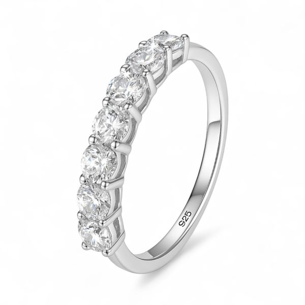 Anel Aparador Moissanite 0,7Ct Joias