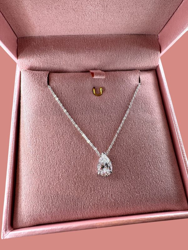 Colar Gota P Moissanite  2,0 Ct Joias - Imagem 2