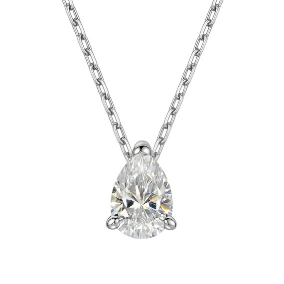 Colar Gota P Moissanite  2,0 Ct Joias