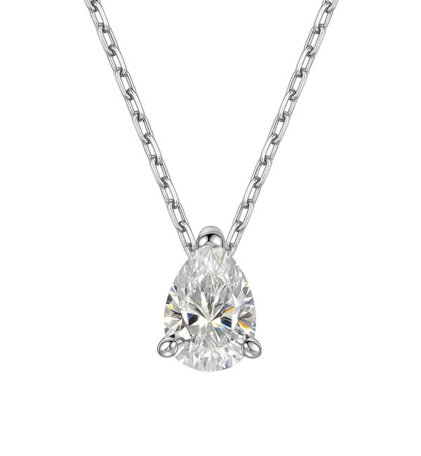 Colar Gota P Moissanite  2,0 Ct Joias