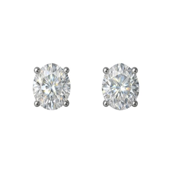 Brinco Oval Moissanite