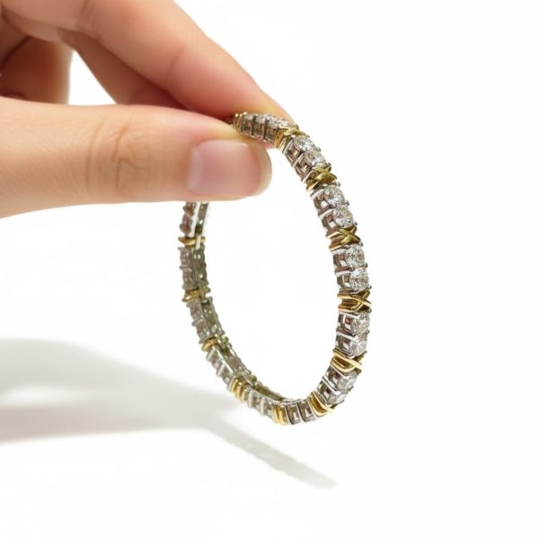 Pulseira Riviera Pontos X Prata 925 - Imagem 3