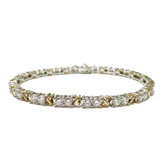 Pulseira Riviera Pontos X Prata 925
