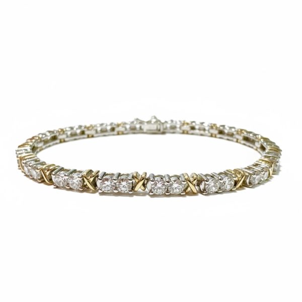Pulseira Riviera Pontos X Prata 925