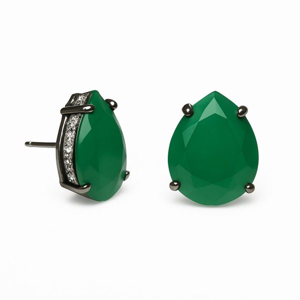 Conjunto Gota Esmeralda Fusion Negro