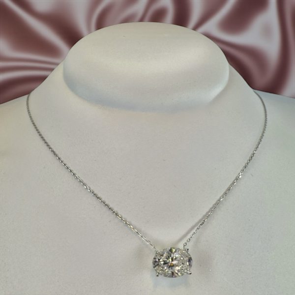 Colar Oval Moissanite - Imagem 2