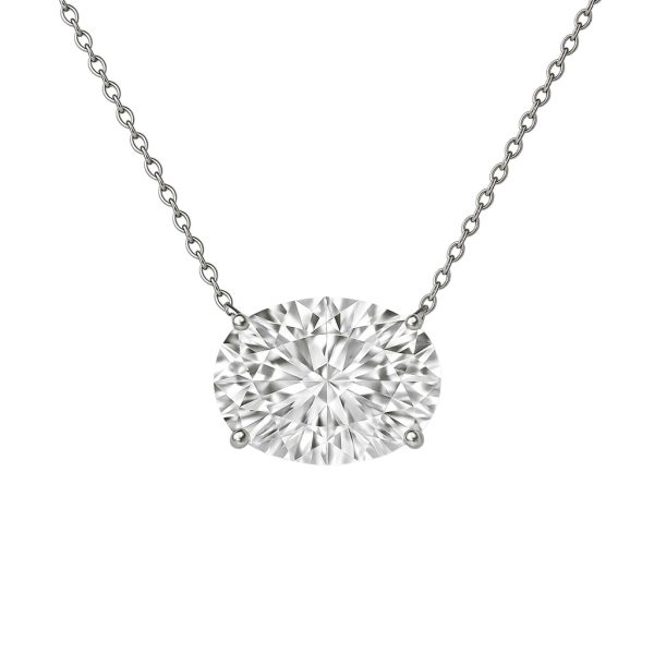 Colar Oval Moissanite