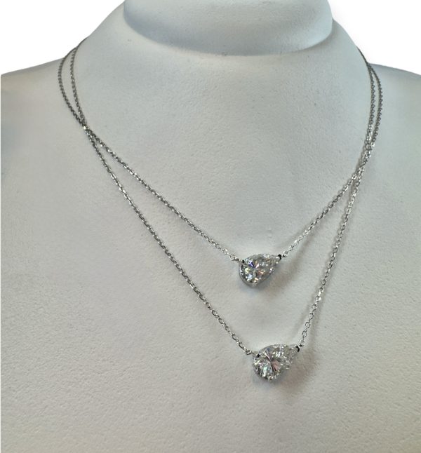 Colar Gota Reclinado Moissanite - Imagem 6