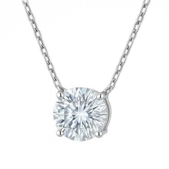Colar Ponto de Luz G Moissanite