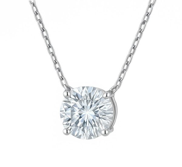 Colar Ponto de Luz G Moissanite
