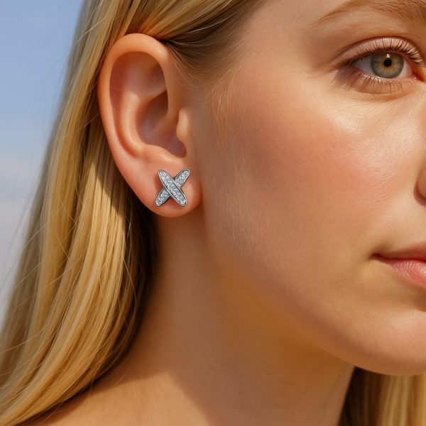 Brinco X  Moissanite - Imagem 2