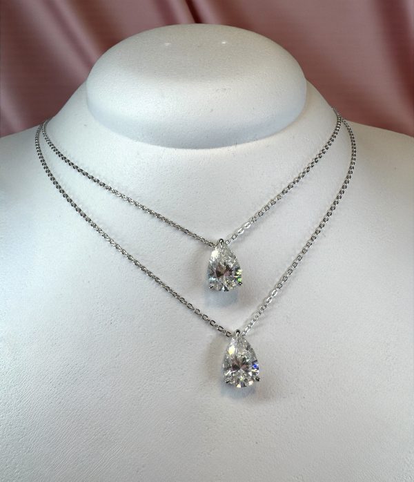 Colar Gota G Moissanite - Imagem 2
