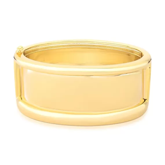 Bracelete Curvo Liso Ouro